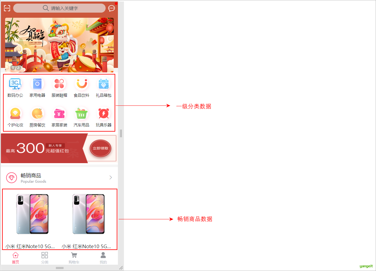 首页需求分析